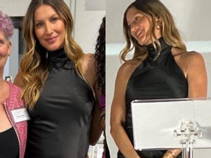 Grávida pela 3ª vez Gisele Bündchen mostra barriguinha em novos