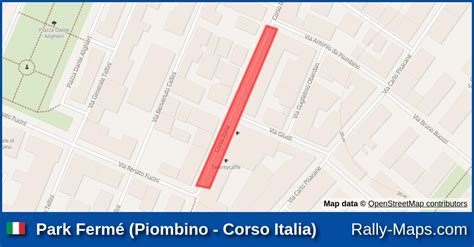 Karte Park Ferm Piombino Corso Italia Rally Delle Colline