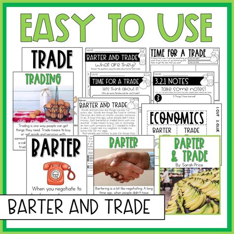 2nd Grade Social Studies Worksheets Economics For Kids Barter And Trade