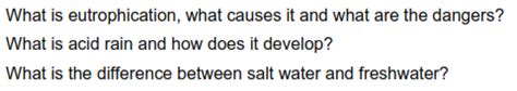 Solved What Is Eutrophication What Causes It And What Are Chegg