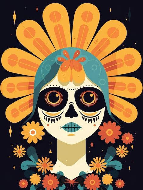 Dia De Los Muertos D A De Los Muertos Fiesta Mexicana Imagen Premium