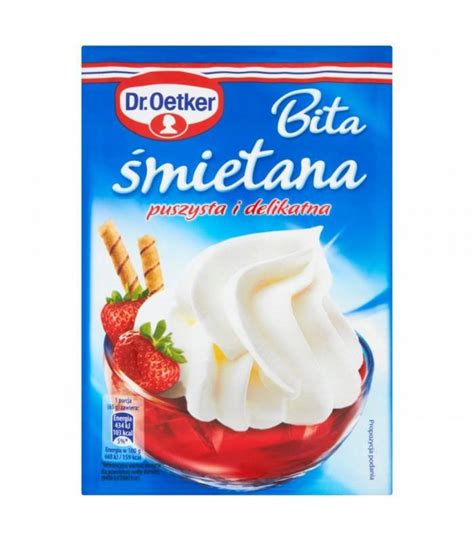 Bita śmietana Dr Oetker smak śmietankowy 60 g porównaj ceny Allegro pl