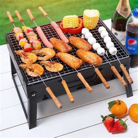 Grill Barbecue Portable Et Pliable Barbecue De Table Au Charbon De