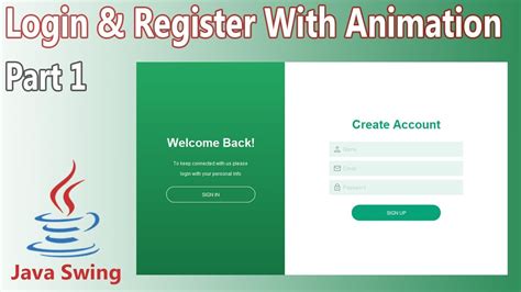 Java Swing Ui Design Create Login Form With Animation Off