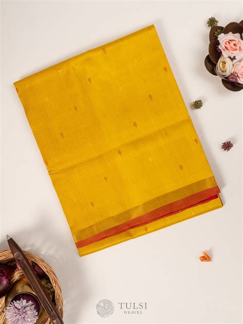 Yellow Uppada Silk Saree Elegant Traditional Sarees Online Tulsi Weaves