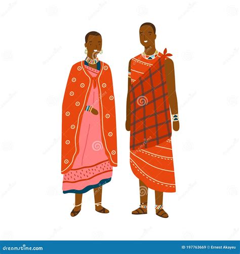 Maasai Tribe Sign Cartoon Vector | CartoonDealer.com #72343095