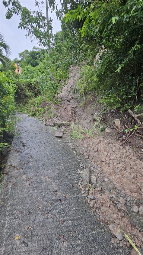 LANDSLIDE AFFECTS CARROT BAY RESIDENTS 284 Media News From The BVI