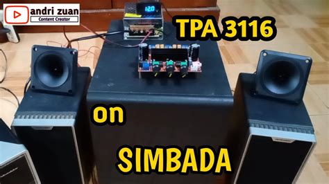 Pasang Kit Tpa 3116 Class D Di Speaker Aktif Simbada Doubel Speaker