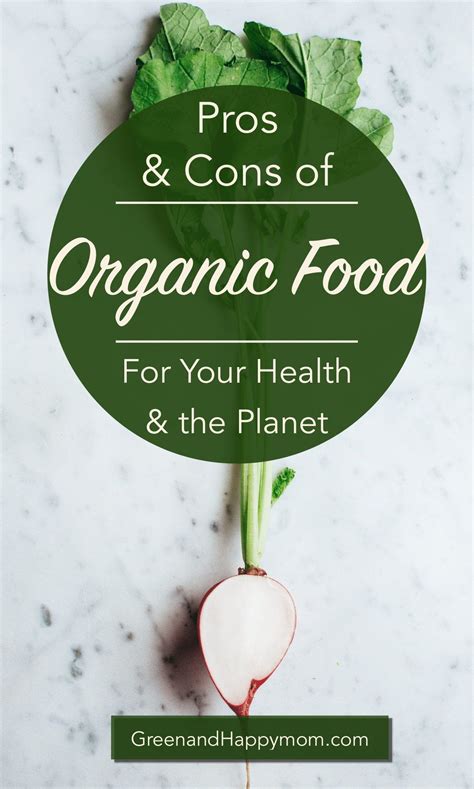 Organic Foods Pros And Cons