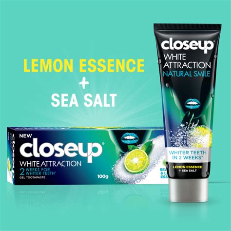 Closeup White Attraction Toothpaste Lemon And Sea Salt 75ml Online At Best Price Tooth Paste