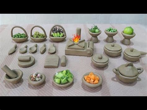 Amazing Technique Make Handmade Kitchen Set With Clay Miniature Clay