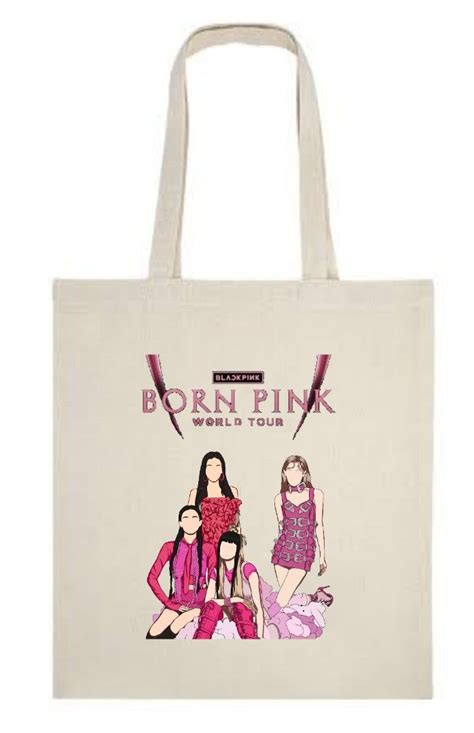 BLACKPINK Born Pink Tote Bag, Hobbies & Toys, Memorabilia & Collectibles, K-Wave on Carousell