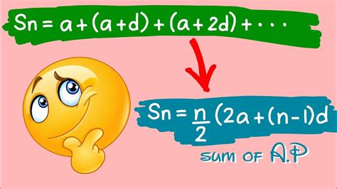 How To Prove The Sum Of An Arithmetic Sequence Sn N 2 2a N 1 D YouTube