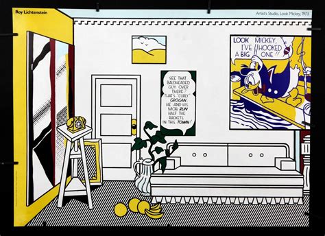 Roy Lichtenstein Artists Studio Look Mickey 1973 1980s By