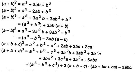 Algebraic Formulas