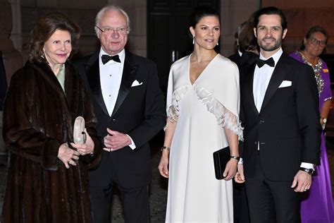 Crown Princess Victoria Of Sweden Is A Vision In A White Feathered