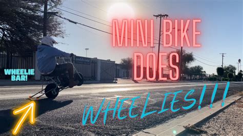 Custom Made Wheelie Bar For My Mini Bike Mega Moto 80 Build Youtube