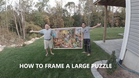 HOW TO FRAME A LARGE PUZZLE YouTube