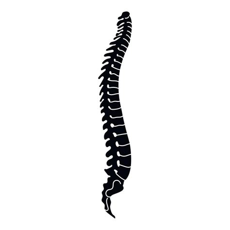 Human Spine Icon Simple Style Vector Art At Vecteezy