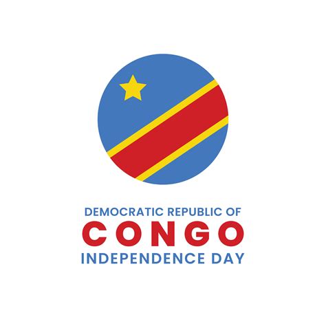 congo independence day poster illustration  vector art  vecteezy