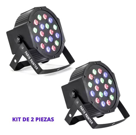 Cañón De Leds Rgb Alien 18x1w Audioritmico Y Dmx 2 Piezas Envío gratis