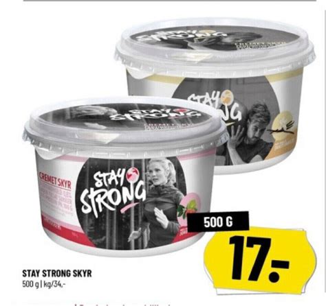 Stay Strong Skyr Tilbud Hos L Vbjerg