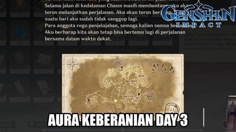 Sepucuk Surat Dari Zhiqiong Aura Keberanian Day 3 Genshin Impact