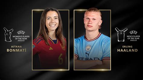 Aitana Bonmatí and Erling Haaland voted UEFA Players of the Year