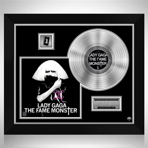 Lady Gaga The Fame Monster Limited Signature Edition Platinum Lp Custom