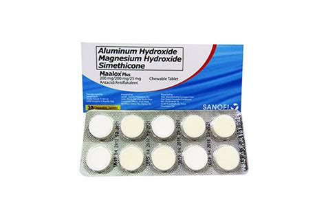 Maalox Plus Aluminum Hydroxide Magnesium Hydroxide Simethicone