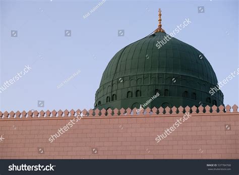 Dome Prophet Muhammads Mosque Masjid Nabawi Stock Photo Edit Now