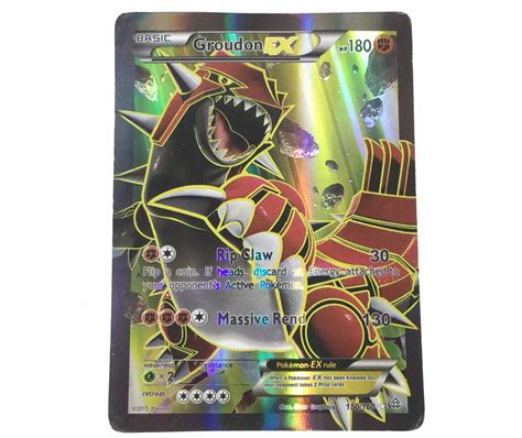 Lot Groudon EX Ultra Rare Full Art Pokémon Card