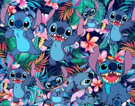 Stitch Collage Wallpaper