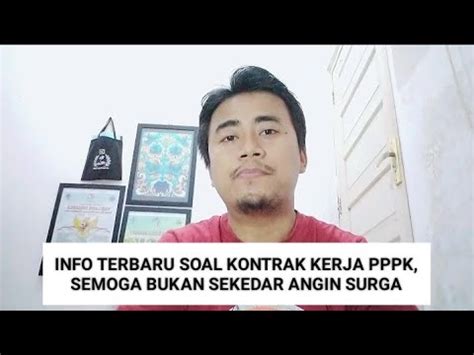 Info Terbaru Soal Kontrak Kerja Pppk Semoga Bukan Sekedar Angin