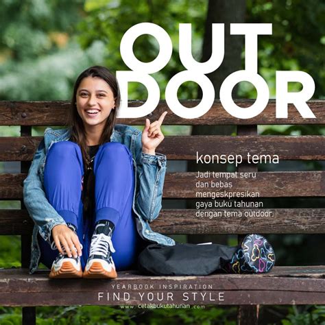 Buku Tahunan Tema Outdoor Tanda Hijau