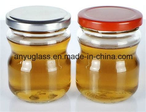 200ml Round Cute Honey Glass Jars With Lid Food Bottles China Glass