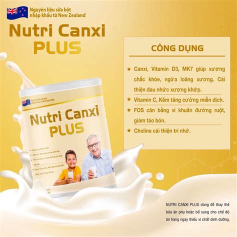 S A Nutri Canxi Plus Ch Ng Lo Ng X Ng B Sung Canxi V T Ng S C