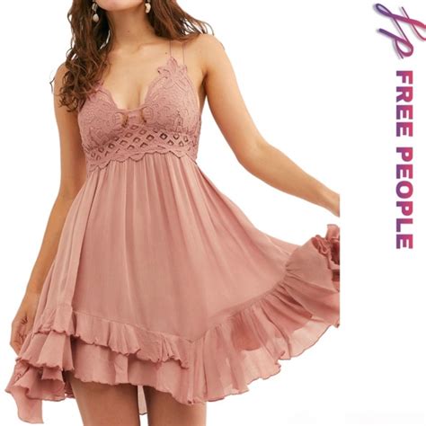 Free People Dresses Nwt Free People One Adella Slip In Rose Poshmark