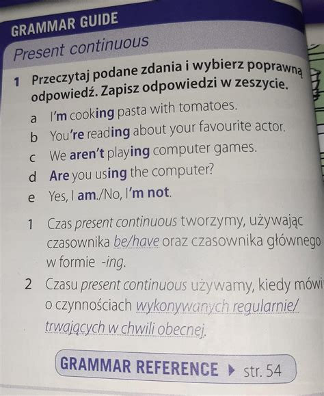 Przeczytaj podane zdania i wybierz poprawną odpowiedź zadanie w