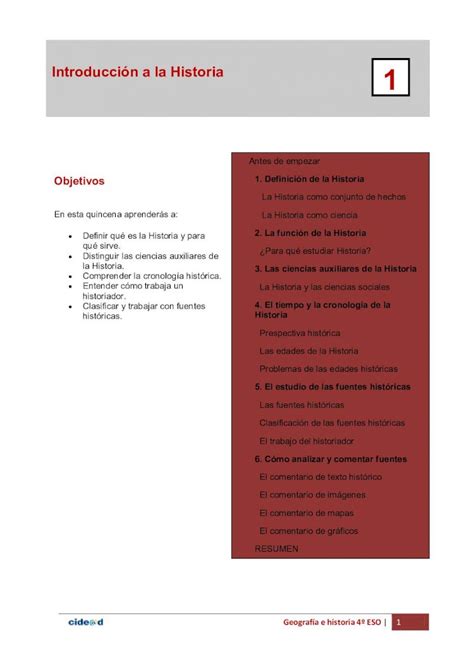 Pdf Introducción A La Historia Cacion Es 4quincena1