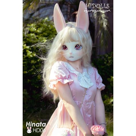 Hd06hidolls Hinatahandmade Femalegirl Resin Full Head Long Ear Kitty Cosplay Japanese