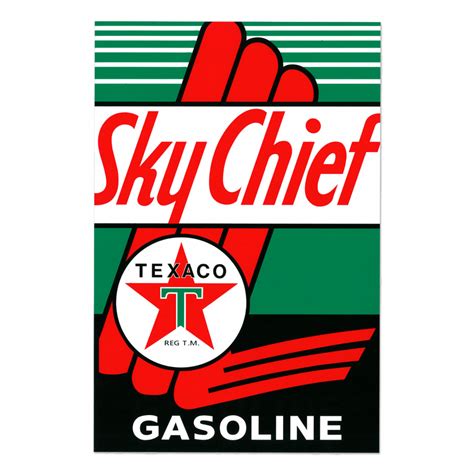 TEXACO SKY CHIEF GASOLINE DECAL