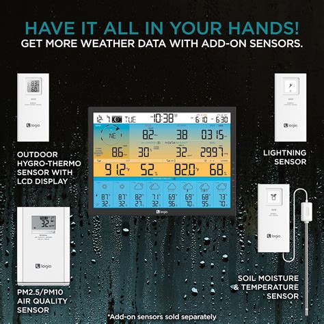 7-in-1 Wireless Weather Station with 8-Day Forecast & Wi-Fi® – Logia