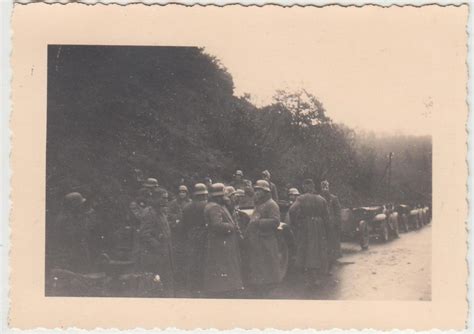 F28977 Orig Foto Militär Pkw Kolonne bei Tiefenstein 1939 Nr