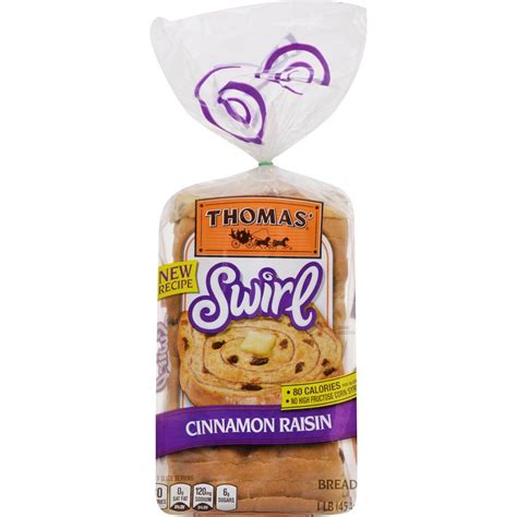 Thomas Cinnamon Raisin Swirl Bread Made With Real Indonesian Cinnamon