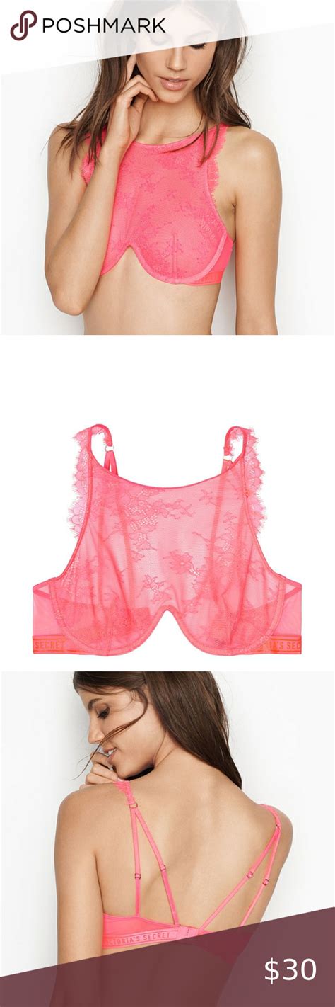 🆕️ Nwt Victorias Secret Hot Pink Lace Underwire Bra