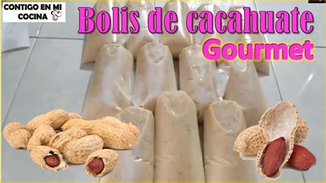 Cómo hacer bolis de cacahuate gourmet bolis de Mazapán Fácil y