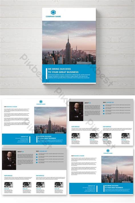 Corporate Business Bi-Fold Brochure Design Template | PSD Free Download ...