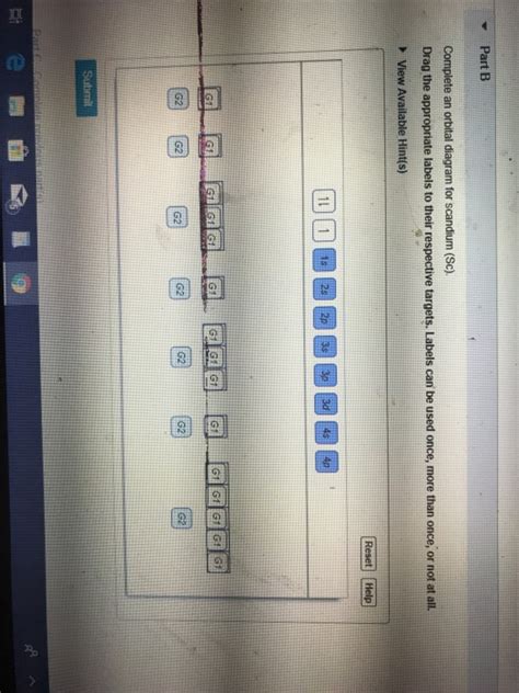 Solved Complete An Orbital Diagram For Scandium Sc Drag Chegg