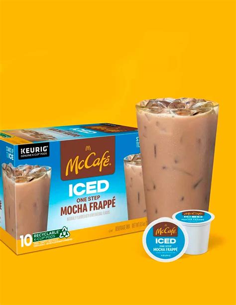 Mccafe Iced One Step Mocha Frappe Cápsulas Keurig 10 Unidades Dulce Alcance